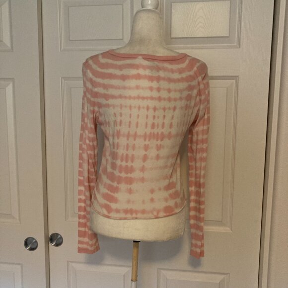Victoria's Secret PINK tie dye long sleeve knot-front tee - Picture 5 of 8